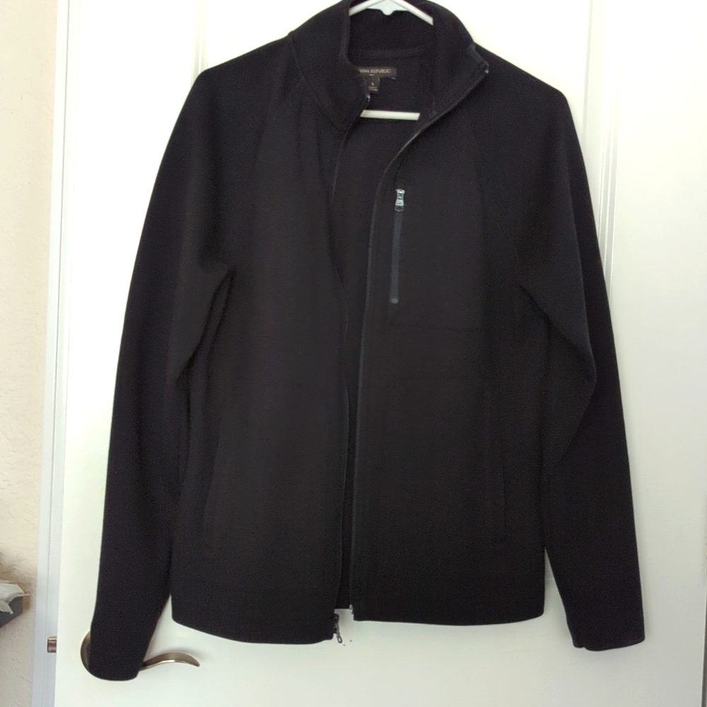Black men's small Banana Republic zip up